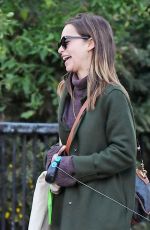 EMILIA CLARKE Out with Her Dog in London 11/01/2020