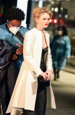 EMILY ALYN LIND, LAURA BENANTI on the Set of Gossip Girl in New York 11/20/2020
