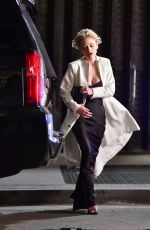 EMILY ALYN LIND, LAURA BENANTI on the Set of Gossip Girl in New York 11/20/2020