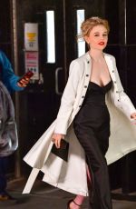 EMILY ALYN LIND, LAURA BENANTI on the Set of Gossip Girl in New York 11/20/2020