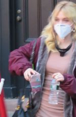 EMILY ALYN LIND on the Set of Gossip Girl in New York 11/16/2020