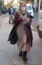 EMILY ALYN LIND on the Set of Gossip Girl in New York 11/16/2020