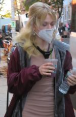 EMILY ALYN LIND on the Set of Gossip Girl in New York 11/16/2020
