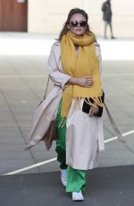 EMILY ATACK Leaves BBC Studios in London 11/07/2020