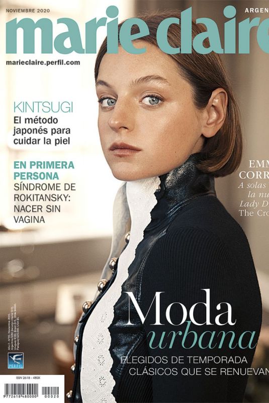 EMMA CORRIN on the Cover of Marie Claire Magazine, Argentina November 2020
