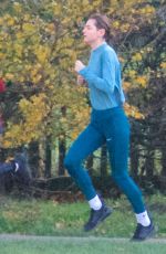 EMMA CORRIN Out Jogging at a Park in London 11/13/2020