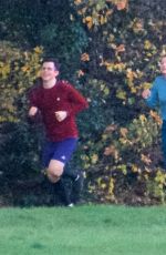EMMA CORRIN Out Jogging at a Park in London 11/13/2020