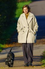 EMMA CORRIN Out with Her Dog at a Park in London 11/15/2020