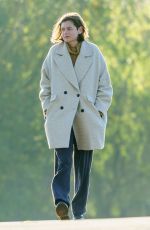 EMMA CORRIN Out with Her Dog at a Park in London 11/15/2020