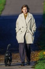 EMMA CORRIN Out with Her Dog at a Park in London 11/15/2020