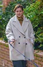 EMMA CORRIN Out with Her Dog at a Park in London 11/15/2020