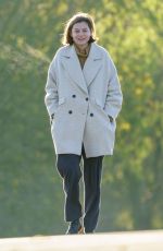 EMMA CORRIN Out with Her Dog at a Park in London 11/15/2020