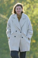 EMMA CORRIN Out with Her Dog at a Park in London 11/15/2020