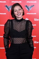 EMMA WILLIS at Voice UK Photocall Series 4 in Manchester 11/11/2020