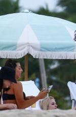 ERIKA COSTELL and AMANDA STEELE in Bikinis at a Beach in Miami 11/13/2020