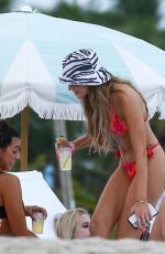 ERIKA COSTELL and AMANDA STEELE in Bikinis at a Beach in Miami 11/13/2020