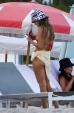 ERIKA COSTELL and AMANDA STEELE in Bikinis at a Beach in Miami 11/13/2020
