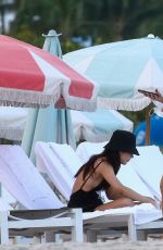 ERIKA COSTELL and AMANDA STEELE in Bikinis at a Beach in Miami 11/13/2020