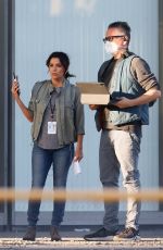 EVA LONGORIA on the Set of a New Movie in Los Angeles 11/22/2020