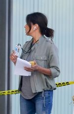 EVA LONGORIA on the Set of a New Movie in Los Angeles 11/22/2020