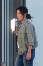 EVA LONGORIA on the Set of a New Movie in Los Angeles 11/22/2020