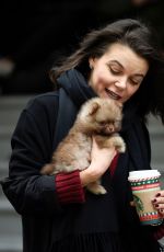 FAYE BROOKES Out with Her Dog in Manchester 11/17/2020