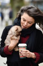 FAYE BROOKES Out with Her Dog in Manchester 11/17/2020