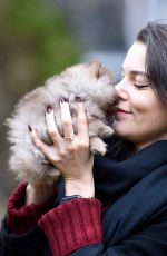 FAYE BROOKES Out with Her Dog in Manchester 11/17/2020