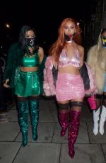 FERNE MCCANN at a Halloween Party in London 10/31/2020
