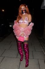 FERNE MCCANN at a Halloween Party in London 10/31/2020