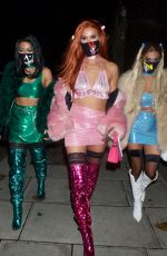 FERNE MCCANN at a Halloween Party in London 10/31/2020