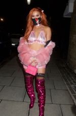 FERNE MCCANN at a Halloween Party in London 10/31/2020