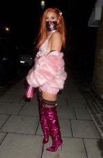 FERNE MCCANN at a Halloween Party in London 10/31/2020