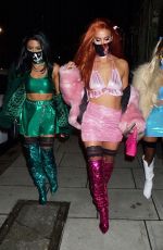 FERNE MCCANN at a Halloween Party in London 10/31/2020