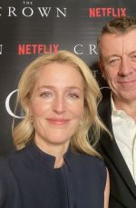 GILLIAN ANDERSON at The Crown, Season 4 Virtual Premiere from His Kitchen 11/12/2020