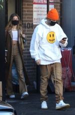 HAILEY and Justin BIEBER Leaves Il Pastaio in Beverly Hills 11/19/2020
