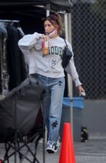 HAILEY and Justin BIEBER on the Set of Justin