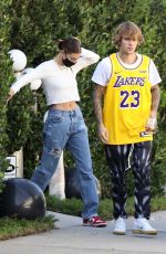 HAILEY and Justin BIEBER Out in Beverly Hills 11/19/2020