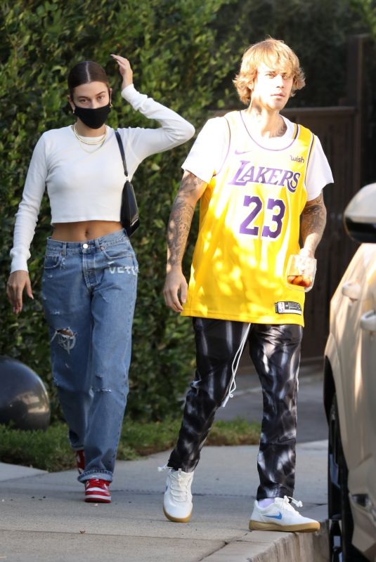 HAILEY and Justin BIEBER Out in Beverly Hills 11/19/2020