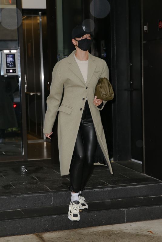 HAILEY BIEBER Leaves Her Apartment in New York 11/30/2020