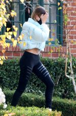 HAILEY BIEBER Leaves Private Pilates Class in Los Angeles 11/25/2020