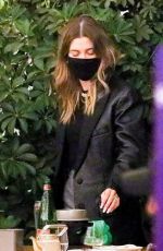 HAILEY BIEBER Out for Dinner with Friends in Beverly Hills 11/16/2020