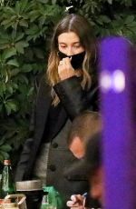 HAILEY BIEBER Out for Dinner with Friends in Beverly Hills 11/16/2020