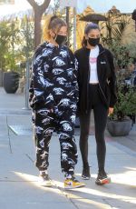 HAILEY BIEBER Out for Lunch at Zinque Cafe in West Hollywood 11/18/2020