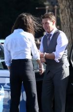HAYLEY ATWELL and Tom Cruise on the Set of Mission Impossible 7 in Rome 11/21/2020