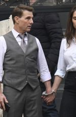 HAYLEY ATWELL and Tom Cruise on the Set of Mission Impossible 7 in Rome 11/24/2020