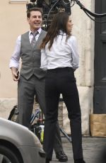 HAYLEY ATWELL and Tom Cruise on the Set of Mission Impossible 7 in Rome 11/24/2020