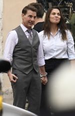 HAYLEY ATWELL and Tom Cruise on the Set of Mission Impossible 7 in Rome 11/24/2020