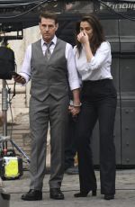 HAYLEY ATWELL and Tom Cruise on the Set of Mission Impossible 7 in Rome 11/24/2020