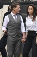 HAYLEY ATWELL and Tom Cruise on the Set of Mission Impossible 7 in Rome 11/24/2020